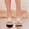 Papuci dama cu platforma Solina - Beige