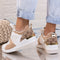 Pantofi sport cu platforma Floret - White/Beige