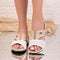 Papuci dama Gabana - White/Beige