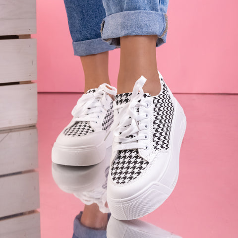 Pantofi sport Fernanda - White/Black