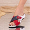 Papuci dama Fabrina - Red/Navy