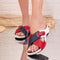 Papuci dama Fabrina - Red/Navy
