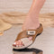 Papuci dama Fabrina - Beige/Brown