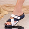 Papuci dama Sonia - White/Navy