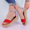 Sandale dama cu platforma Shery-Red