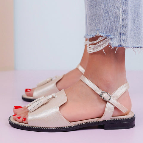Sandale dama joase Briana-Beige