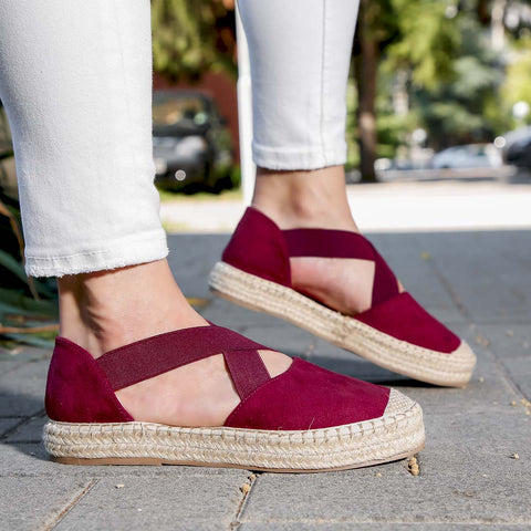 Espadrile dama Nanna - WINE » MoXo Romania