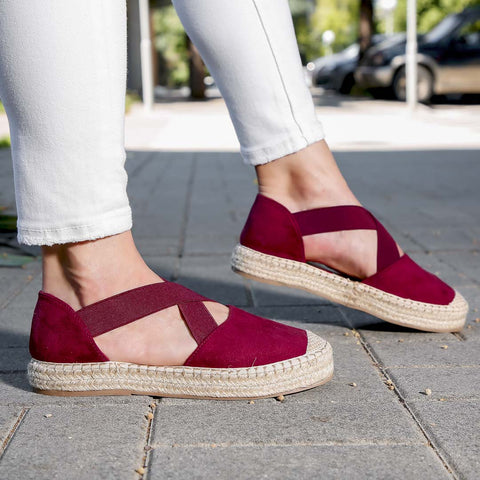 Espadrile dama Nanna - WINE » MoXo Romania