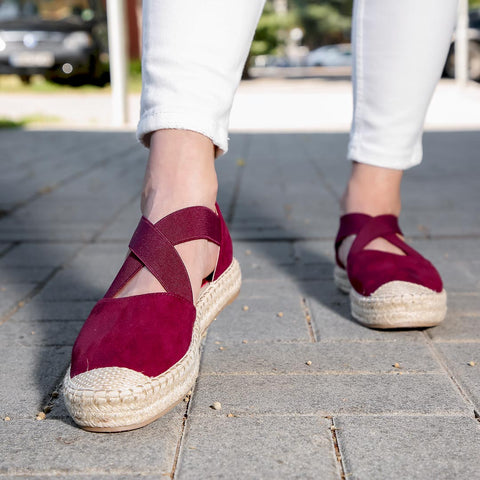 Espadrile dama Nanna - WINE » MoXo Romania