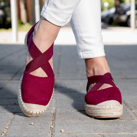 Espadrile dama Nanna - WINE » MoXo Romania