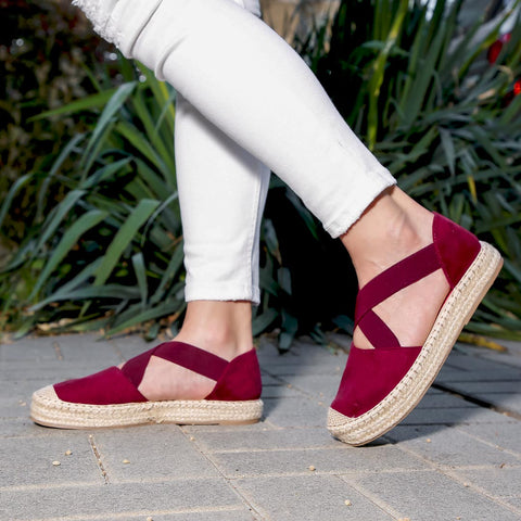 Espadrile dama Nanna - WINE » MoXo Romania