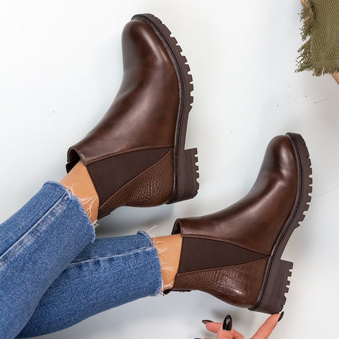 Ghete dama Calia - Brown