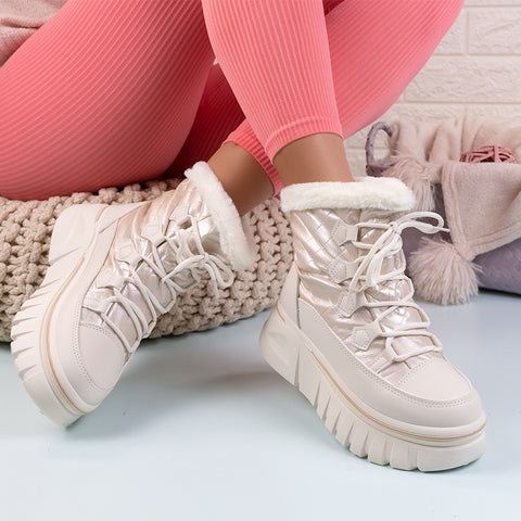 Ghete dama Ramina - Beige