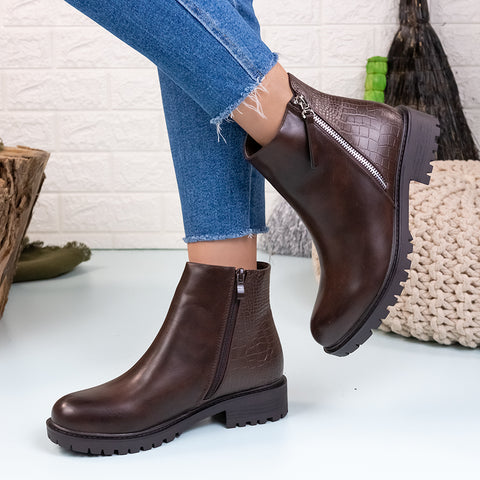 Ghete dama Kalina - Brown