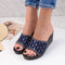 Papuci dama cu platforma Velina - Blue