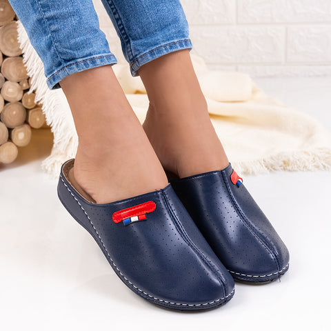 Papuci dama Tommy - Navy