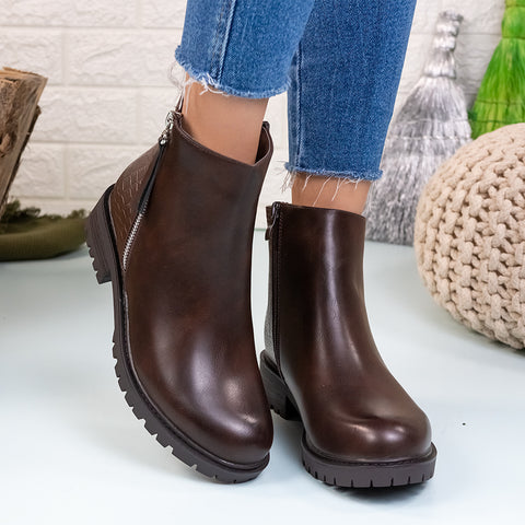 Ghete dama Kalina - Brown