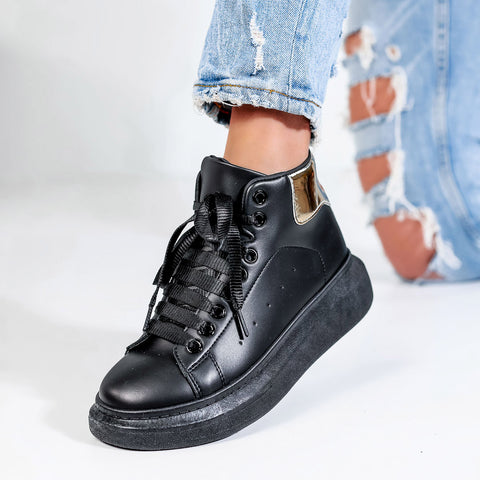 Tenisi dama Adela - Black/golden » MoXo Romania