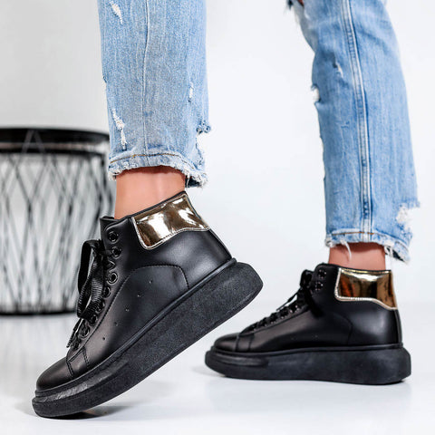 Tenisi dama Adela - Black/golden » MoXo Romania