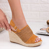 Sandale dama cu platforma Amara - Camel