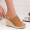 Sandale dama cu platforma Amara - Camel