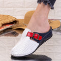 Papuci dama Peny - White/Red