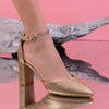 Pantofi dama cu toc Viona - Gold