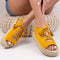 Sandale dama cu platforma Glenda - Yellow