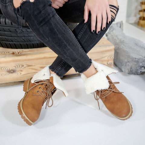 Bocanci dama Vellina - Dark brown » MoXo Romania