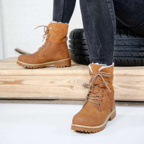 Bocanci dama Vellina - Dark brown » MoXo Romania