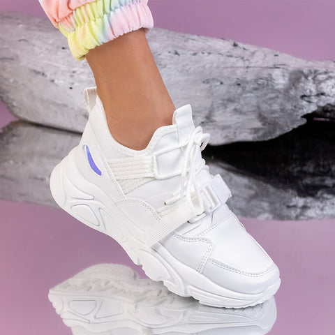 Pantofi sport Benita - White