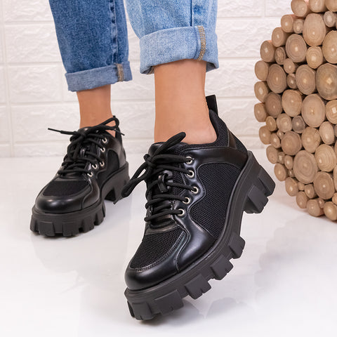 Pantofi casual Veronika - Black