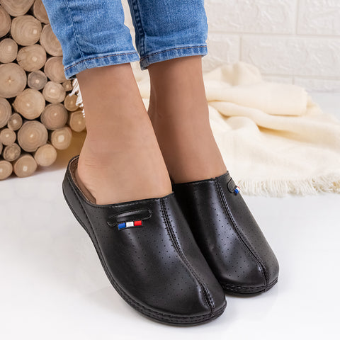Papuci dama Tommy - Black