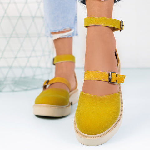 Sandale dama Elin-Yellow