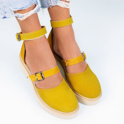 Sandale dama Elin-Yellow