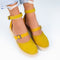 Sandale dama Elin-Yellow