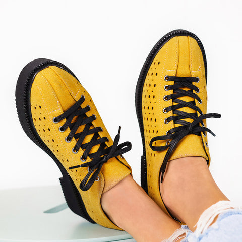 Pantofi dama Lyla-Yellow