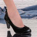 Pantofi dama cu toc Janeta - Black