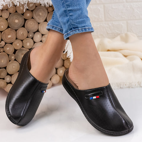 Papuci dama Tommy - Black