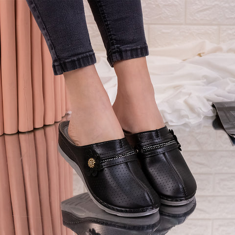 Papuci dama Zemana - Black