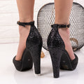 Pantofi dama cu toc Franceska - Black