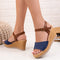Sandale dama cu platforma Avena - Blue