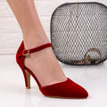 Pantofi dama cu toc Adena - Red