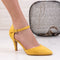 Pantofi dama cu toc Adena - Yellow