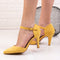 Pantofi dama cu toc Adena - Yellow