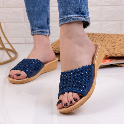 Papuci dama Nadin - Blue