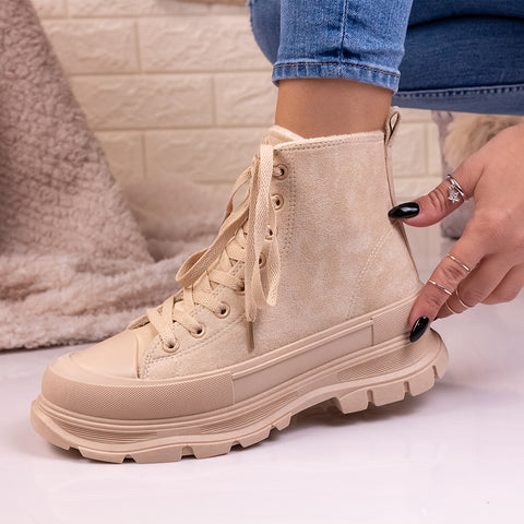 Ghete dama Miraya - Beige