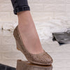 Pantofi dama cu platforma Goldie - Khaki