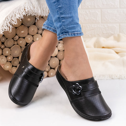 Papuci dama Viera - Black