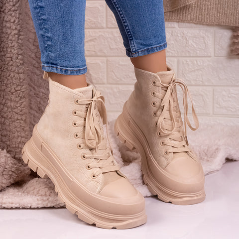 Ghete dama Miraya - Beige